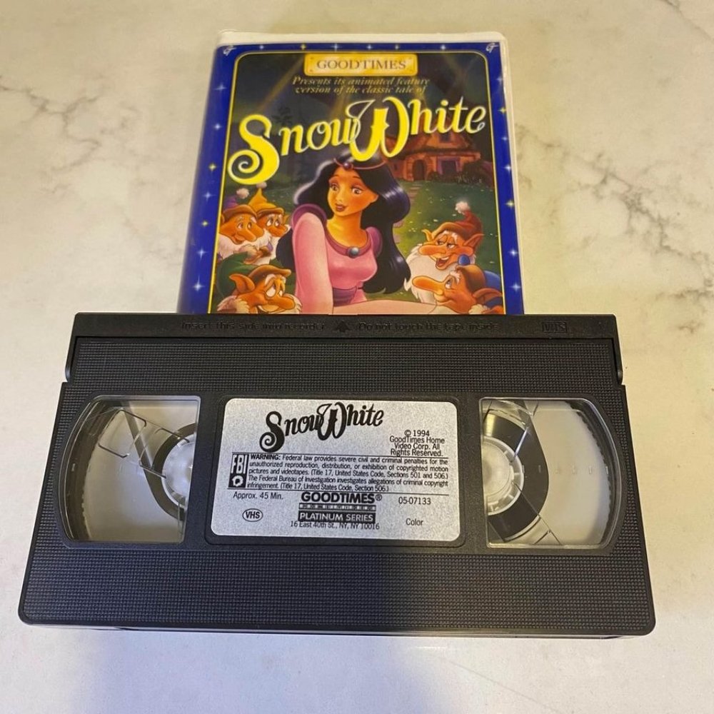 SNOW WHITE 1994 Animated VHS Video Tape Jetlag Productions Cayre Bros. Goodtimes